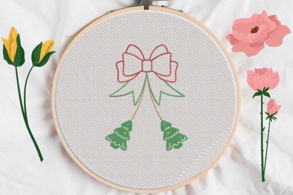 Bow Christmas Tree Applique Review