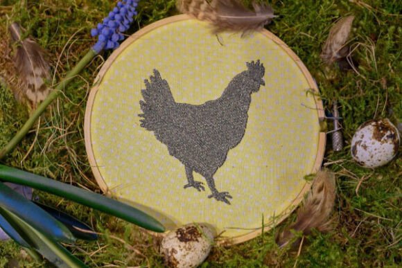 Chicken Silhouette Embroidery Design: A Rustic Holiday Review