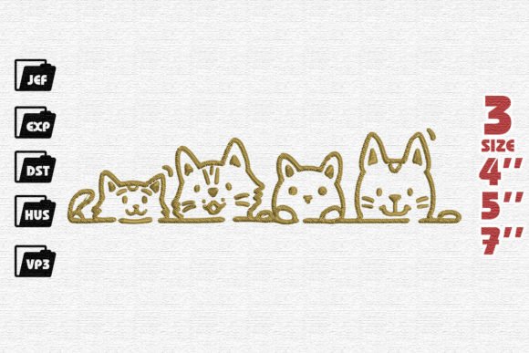 Cute Cats Peeking Embroidery: A Designer’s Review