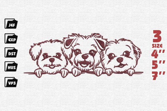 Cute Dogs Peeking Embroidery: A Holiday Review