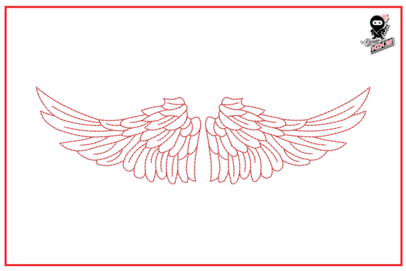 Review: Angel Wings Redwork Embroidery for Boutiques