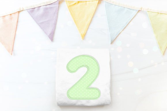 Review: Cute Round Number 2 Applique Embroidery