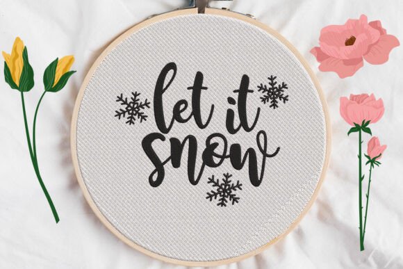 Review: Let It Snow Christmas Embroidery Design
