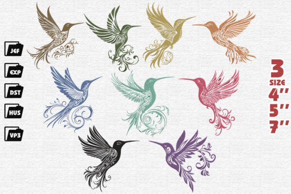 Review: Set of 9 Hummingbird Majestic Embroidery