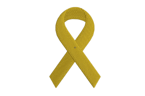 Reviewing Childhood Cancer Ribbon Embroidery for Etsy