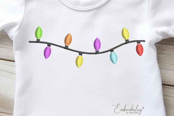 Reviewing the Christmas Lights Embroidery Design