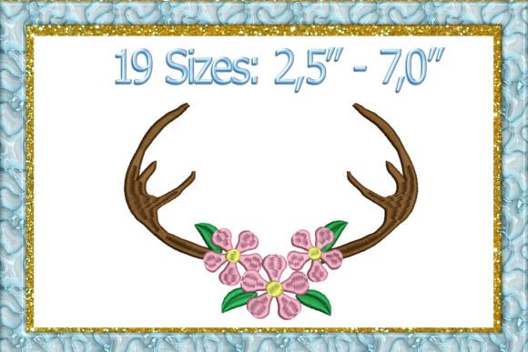 Reviewing the Floral Antler Embroidery Design for Business