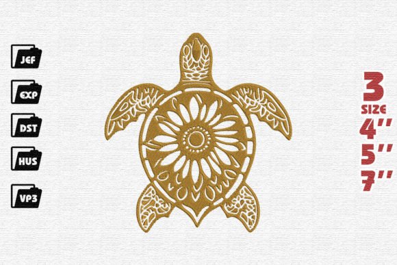 Reviewing the Turtle Mandala Embroidery for Boutique Sweatshirts